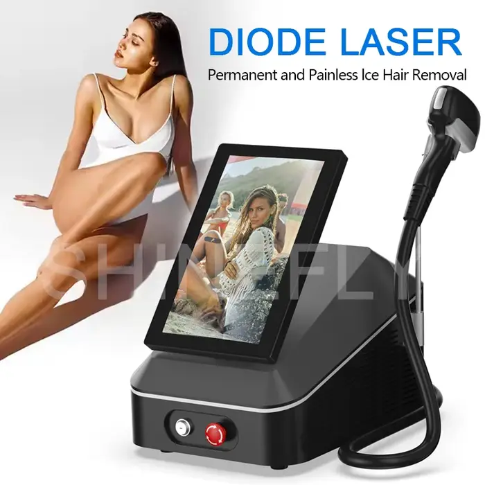 Nouvelle conception professionnelle, appareil portable de suppression permanente des poils au laser 