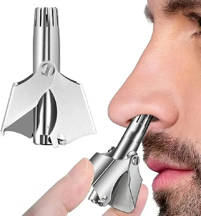 Tondeuse à cheveux antarctique pour hommes, rasoir manuel en acier inoxydable, lavable, portable, 1 