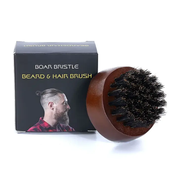 Brosse à barbe ronde pour hommes