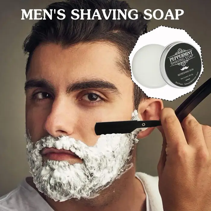 Savon à raser artisanal à texture lisse - Crème