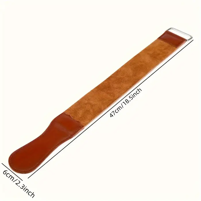 Sangle de rasoir droite en cuir PU pour couteaux pliants de barbier, affûtage et polissage de la cei