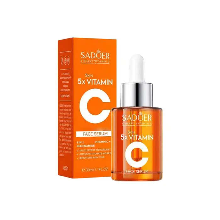 Kit de Soins Visage Vitamine C : Tonique + Sérum + Crème Hydratante Éclaircissante pour le Visage – 