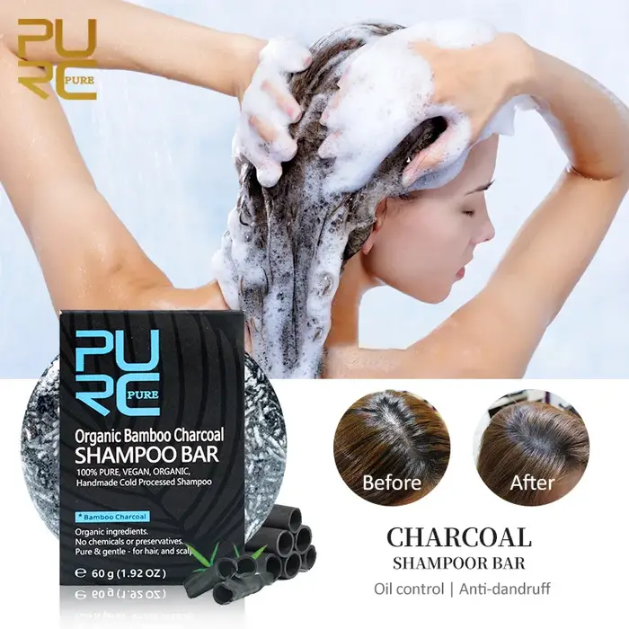 Savon solide au charbon de bambou fait main PURC