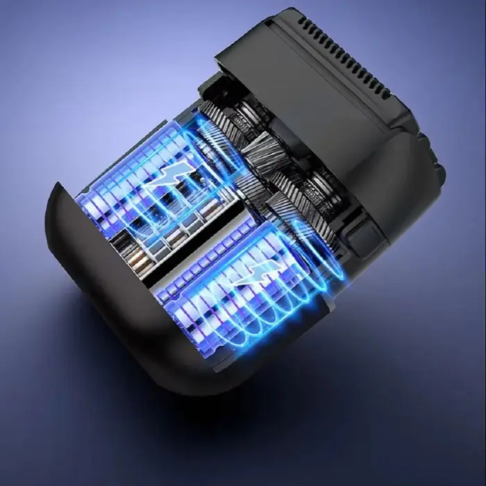 Mini rasoir électrique à aspiration magnétique