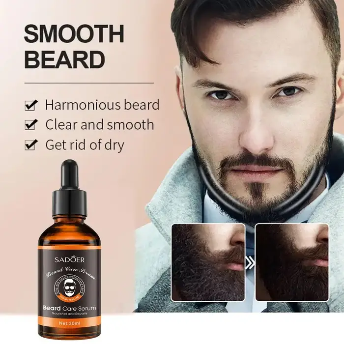 Huile de Soin de la Barbe Biologique Naturelle pour Homme
