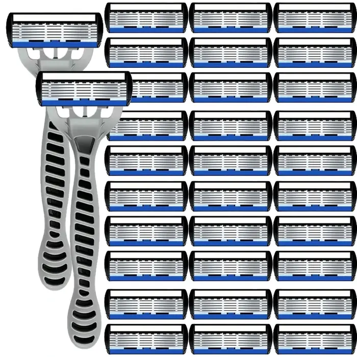 Rasoir multi-lames pratique pour hommes : toilettage sans effort des poils de la tête et du corps