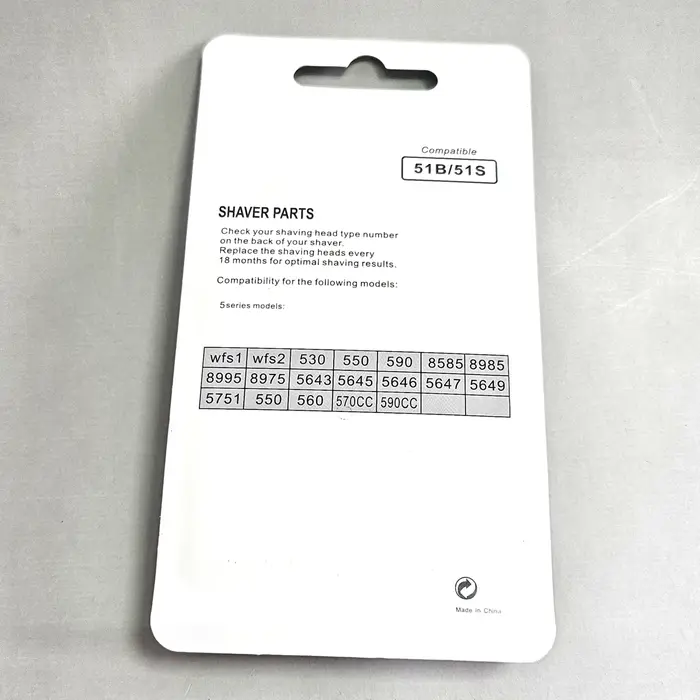 Tête de coupe de rechange en aluminium argenté 51s