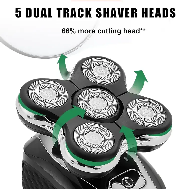 Têtes de rechange compatibles avec le rasoir électrique Remington Balder Pro modèle XR7000 & XR1500 & XR1501 pour hommes chauve