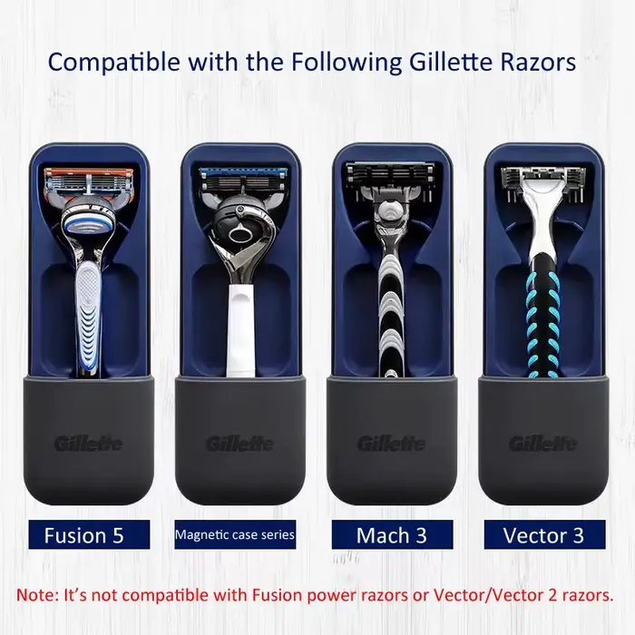 Gillette Étui de voyage magnétique Boîte de rangement pour rasoir pour la série Fusion
