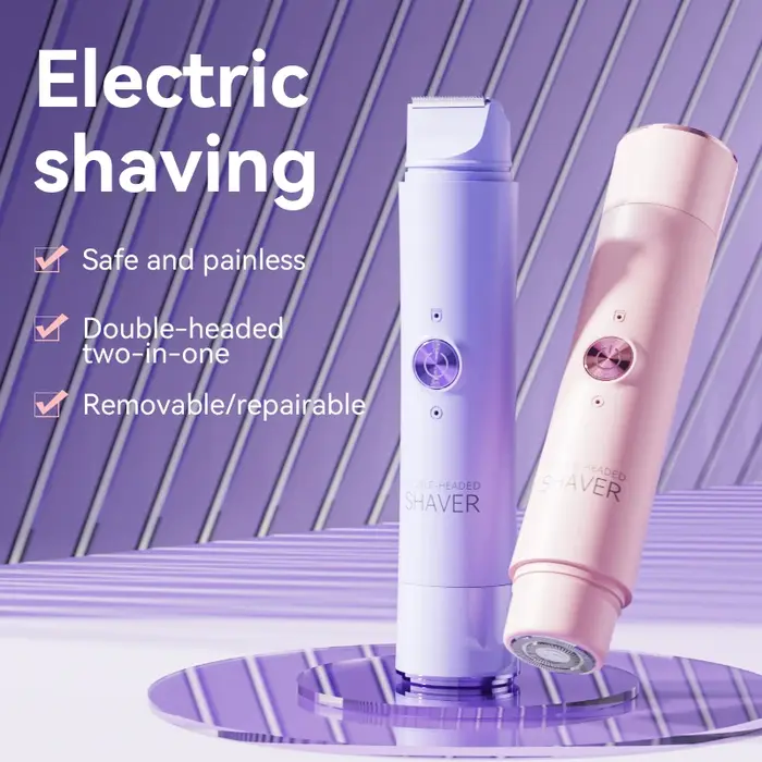Épilateur électrique Double tête pour femmes