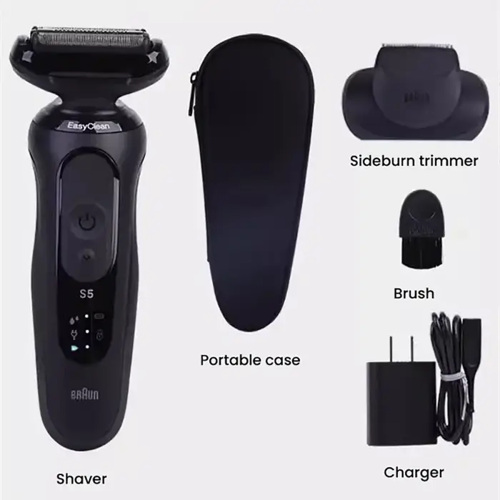 Braun 52-N1200s rasoir électrique tête flottante rasage humide et sec charge rapide sélection d'éner
