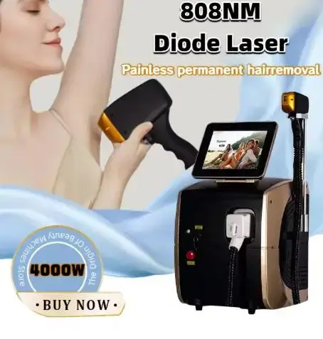 Appareil d'épilation au laser à diode à 4 ondes professionnel