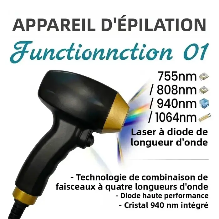 MECAVIE 4-en-1 Diode Laser Ice Platinum