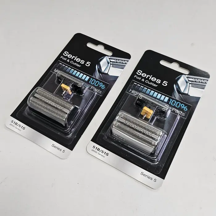 Lame de rasoir 51S/51B compatible avec Braun 8000 wfs1 wfs2 530 550 590 5643 5645 8970 8975 8985 5646/7/9 5751