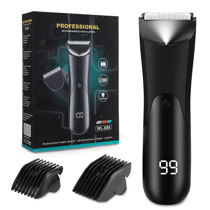 Tondeuse à cheveux pour hommes, épilateur, rasoir à barbe pour l'aine, la poitrine, les aisselles, l