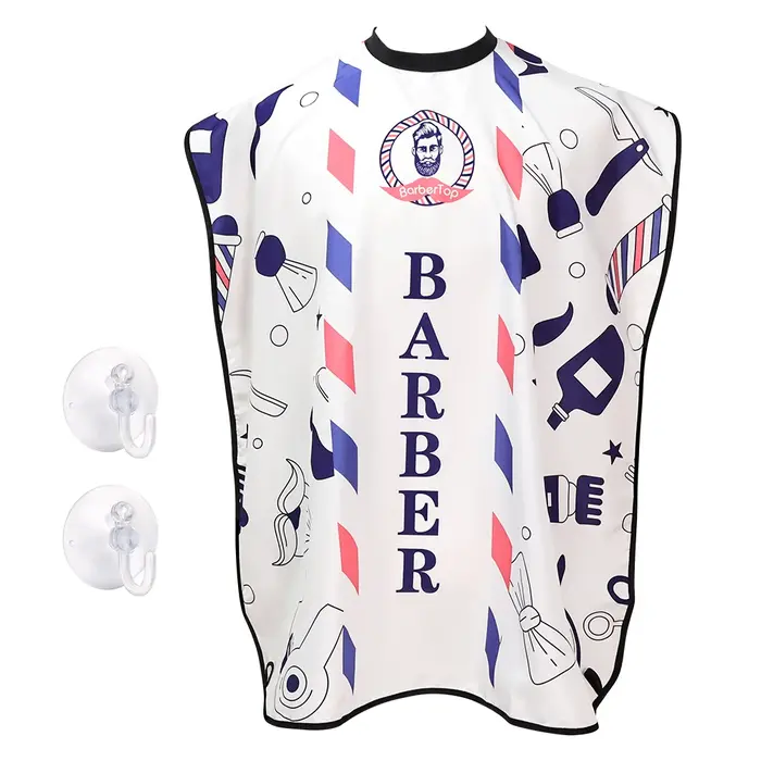 Barbertop mâle barbe rasage tablier soin cheveux propres adulte bavoirs porte-rasoir salle de bain o