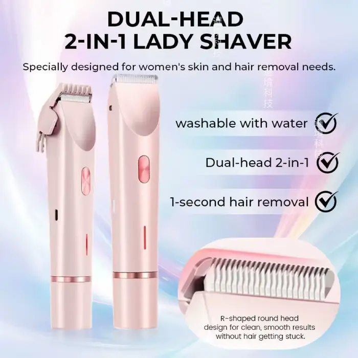 Rasoir électrique double tête pour femme