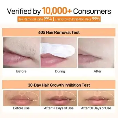 Crème dépilatoire rapide en 60 secondes