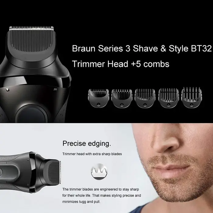 Tête de rasoir de rechange pour tondeuse à barbe Braun série 3