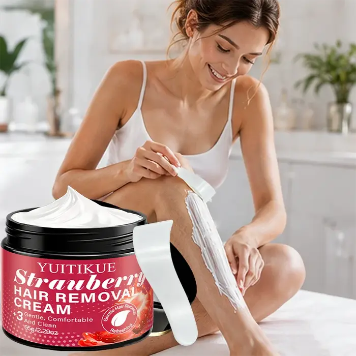 Crème dépilatoire à la fraise