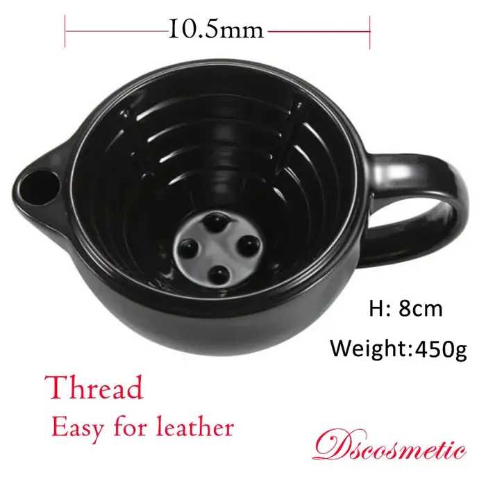 Dscosmetic Tasse à raser en poterie artisanale de grande taille