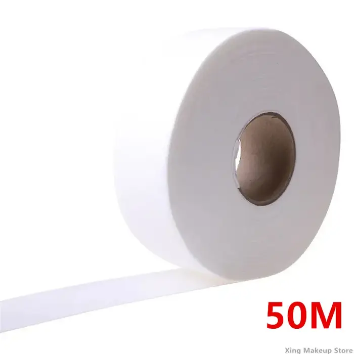 1 rouleau 50m 100m bandes de cire non tissées pour épilation corps tissu cheveux enlever