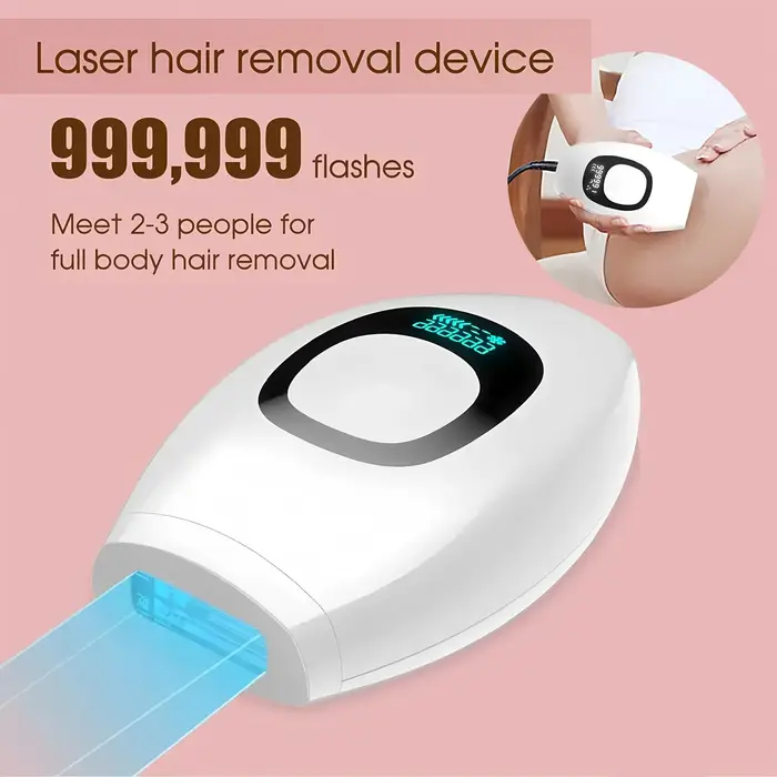 Épilateur Laser Électrique Indolore avec Prise EU, Épilateur IPL à Impulsions, Épilateur Professionnel Portatif, Outil de Rasage Indolore