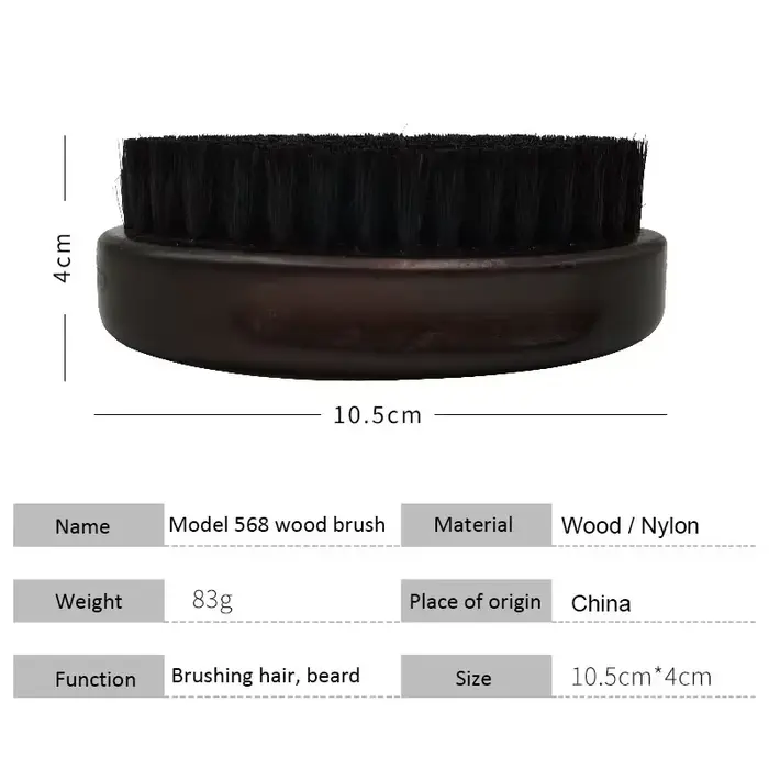 Brosse à cheveux en fourrure de sanglier pour hommes