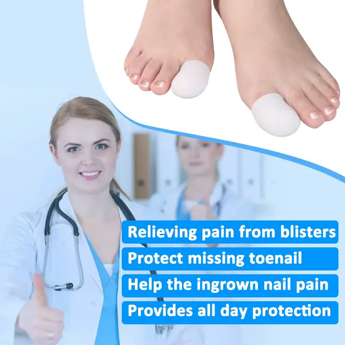 Pexmen 2/4 pièces Gel gros orteils couvre prévention des callosités ampoules et ongles incarnés soulagement de la douleur des pieds protecteur