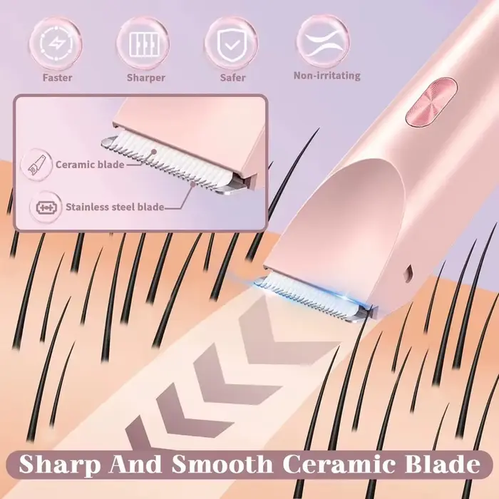 2025 étanche Rechargeable rasoir électrique Mini femmes Bikini tondeuse corps épilateur