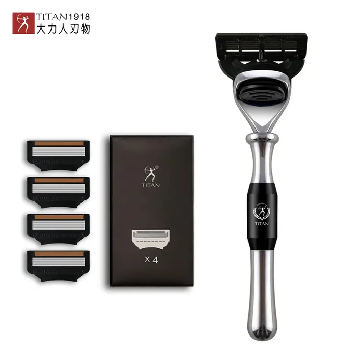 Rasoir Titan à 5 Lames, Rasoir pour Hommes, Produits de Rasage pour Hommes