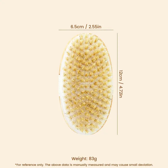 Brosse à cheveux en poils de sanglier pour hommes