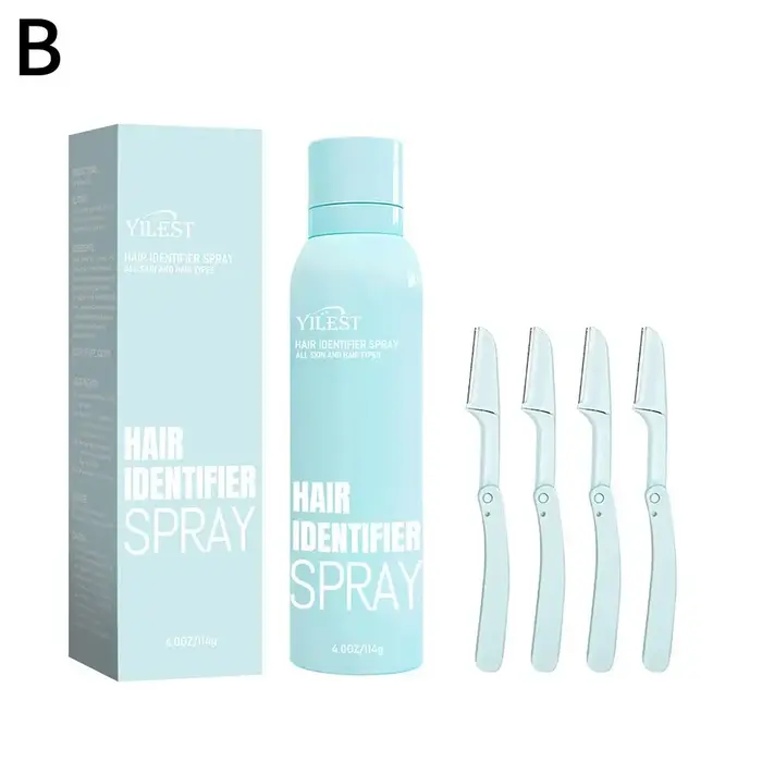 Spray identificateur de poils pour le rasage du visage, spray de dermaplaning pour le corps avec ras