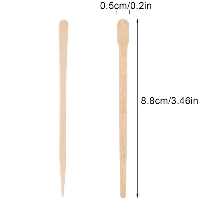 100 pièces femme en bois épilation bâton jetable