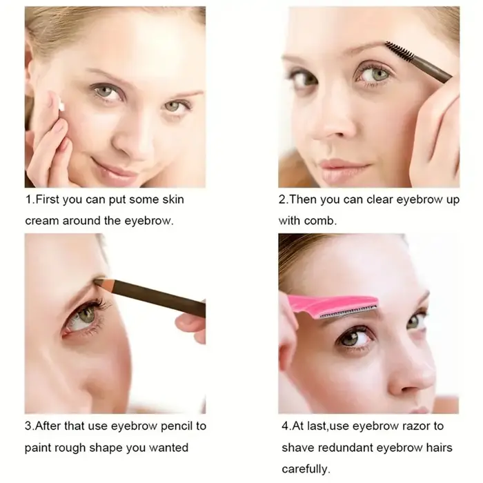 Rasoir à cheveux et housse de protection du visage, rasoir sûr pour tondeuse à sourcils pour femmes