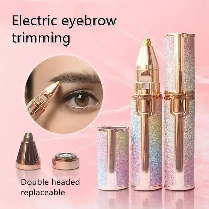 Portable 2 en 1 épilateur électrique rasoir de sourcils corps des femmes
