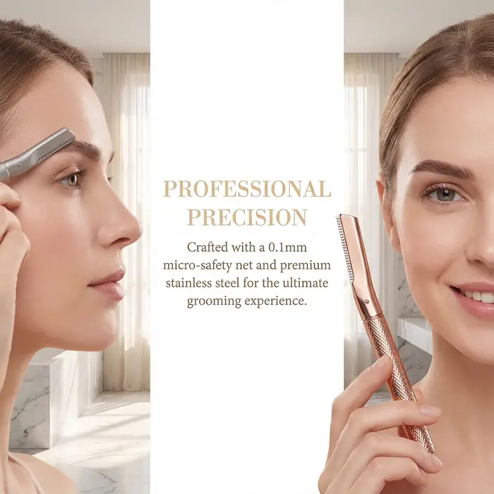 Rasoir à sourcils en alliage de zinc de qualité supérieure