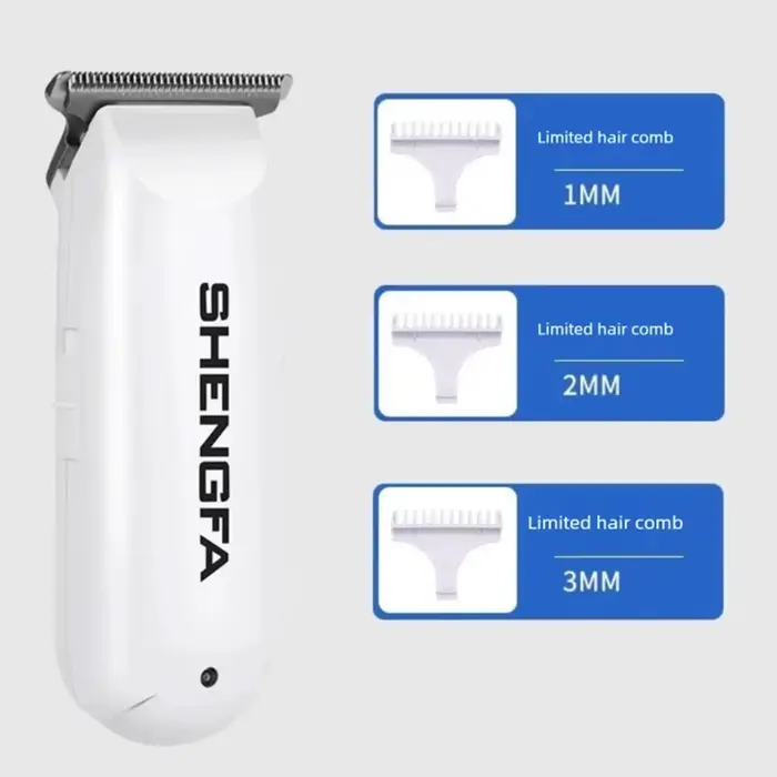 Mini tondeuse à cheveux 0 mm avec lame en acier en T, portable, rechargeable, électrique, pour rasag