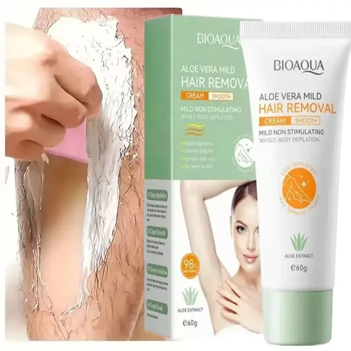 Crème d'épilation permanente épilateur