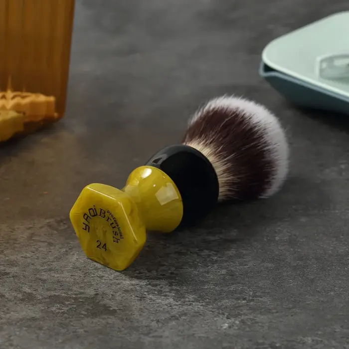 YAQI-Pinceau de rasage en poils synthétiques pour homme, whisky de chat, sans espoir