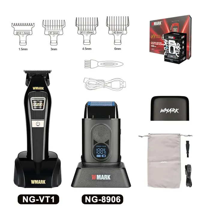 Tondeuse à barbe professionnelle WMARK NG-8906 pour hommes