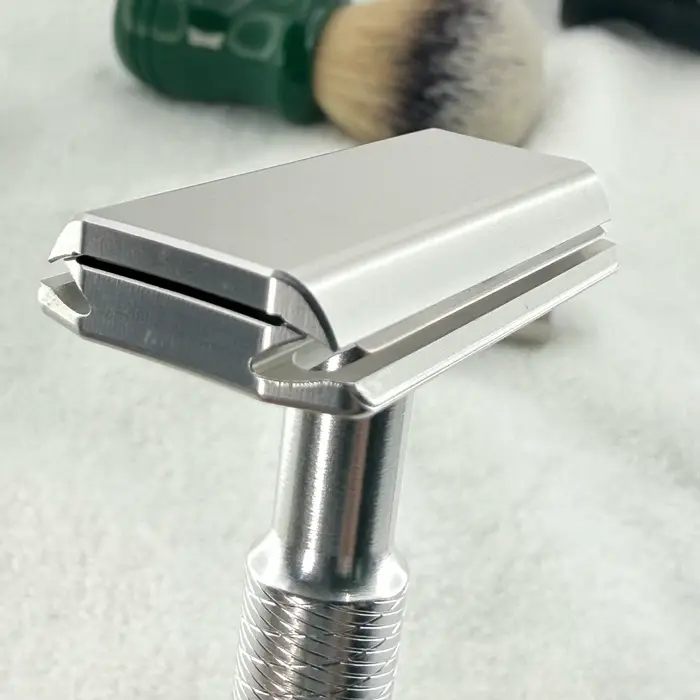 Rasoir de sécurité manuel KAMPFE CNC en aluminium à double tranchant, classique, pour hommes et femm