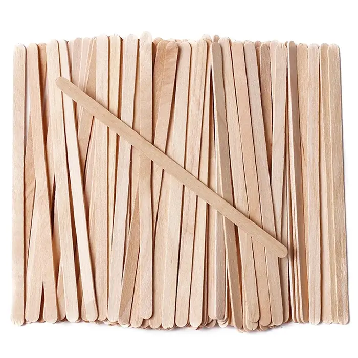Bâtons d'épilation jetables en bois pour femmes