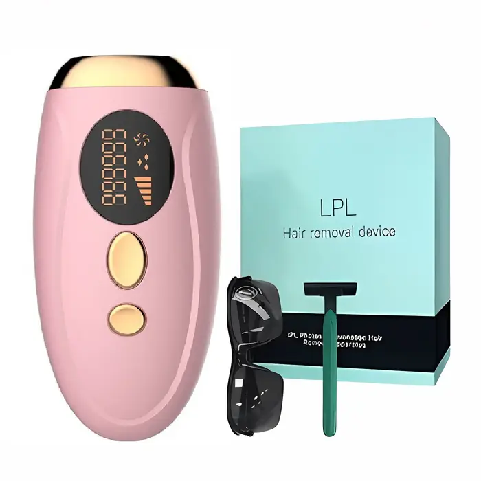 Épilateur laser IPL portable 999999 Flashes - Épilation indolore et permanente pour le corps et la