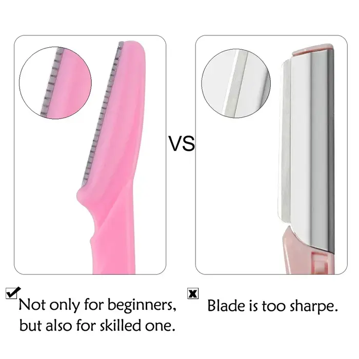 3/10 pièces épilation des sourcils coupe-épilation couteau de sécurité maquillage grattoir rasoir