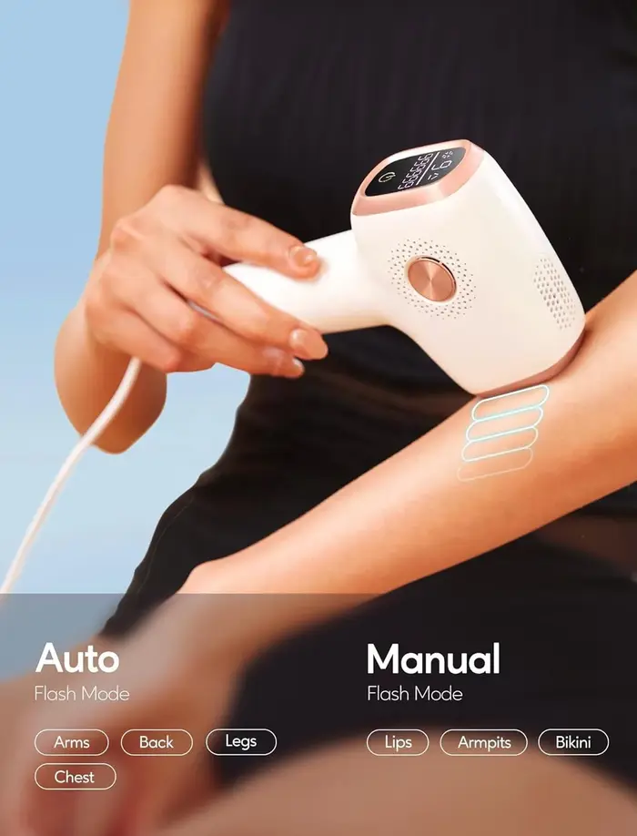 Épilation IPL avec fonction de soin de refroidissement par glace pour femmes permanente, 999 999 flashs dispositif d'épilation IPL indolore