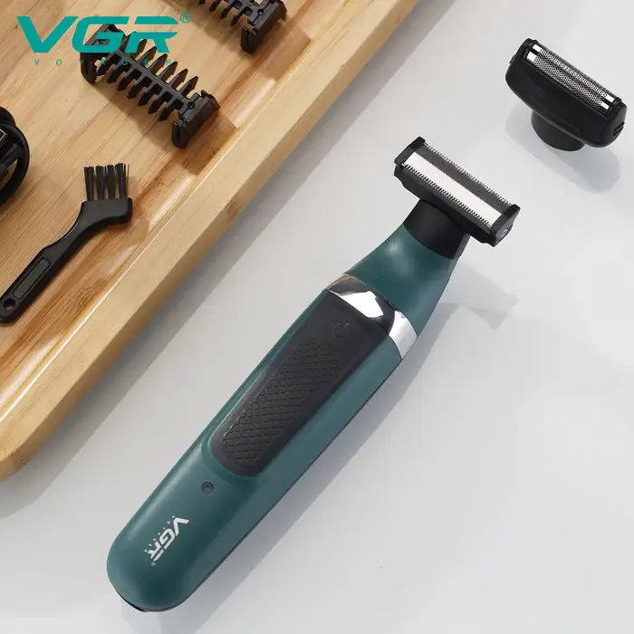 VGR Étanche Rasoir Électrique pour Hommes Corps Tondeuse Bikini Tondeuse Rasoir pour Zones Intimes É