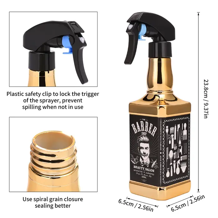 Barbertop-Bouteille de pulvérisation d'eau pour salon de coiffure