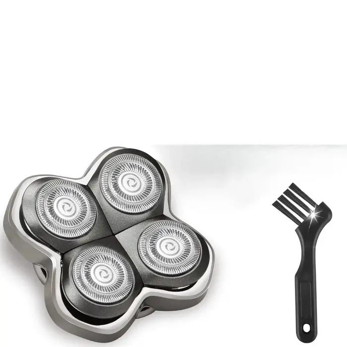 Lames de rasoir de rechange, 4 têtes de coupe flottantes avec brosse de nettoyage, compatibles avec 