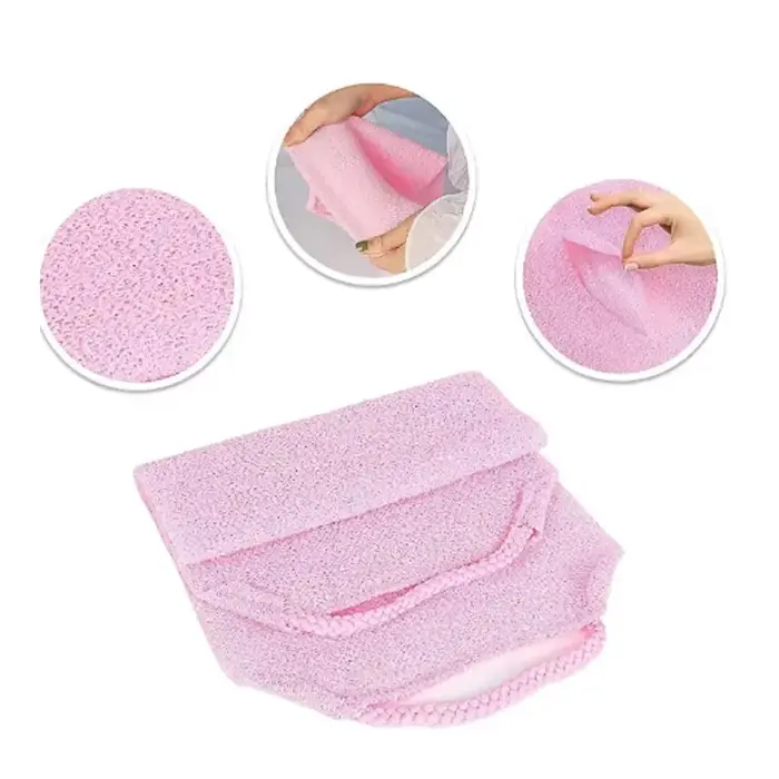 Exfoliant frottant serviette de bain gant de toilette élastique douche corps gommage nettoyage Massage